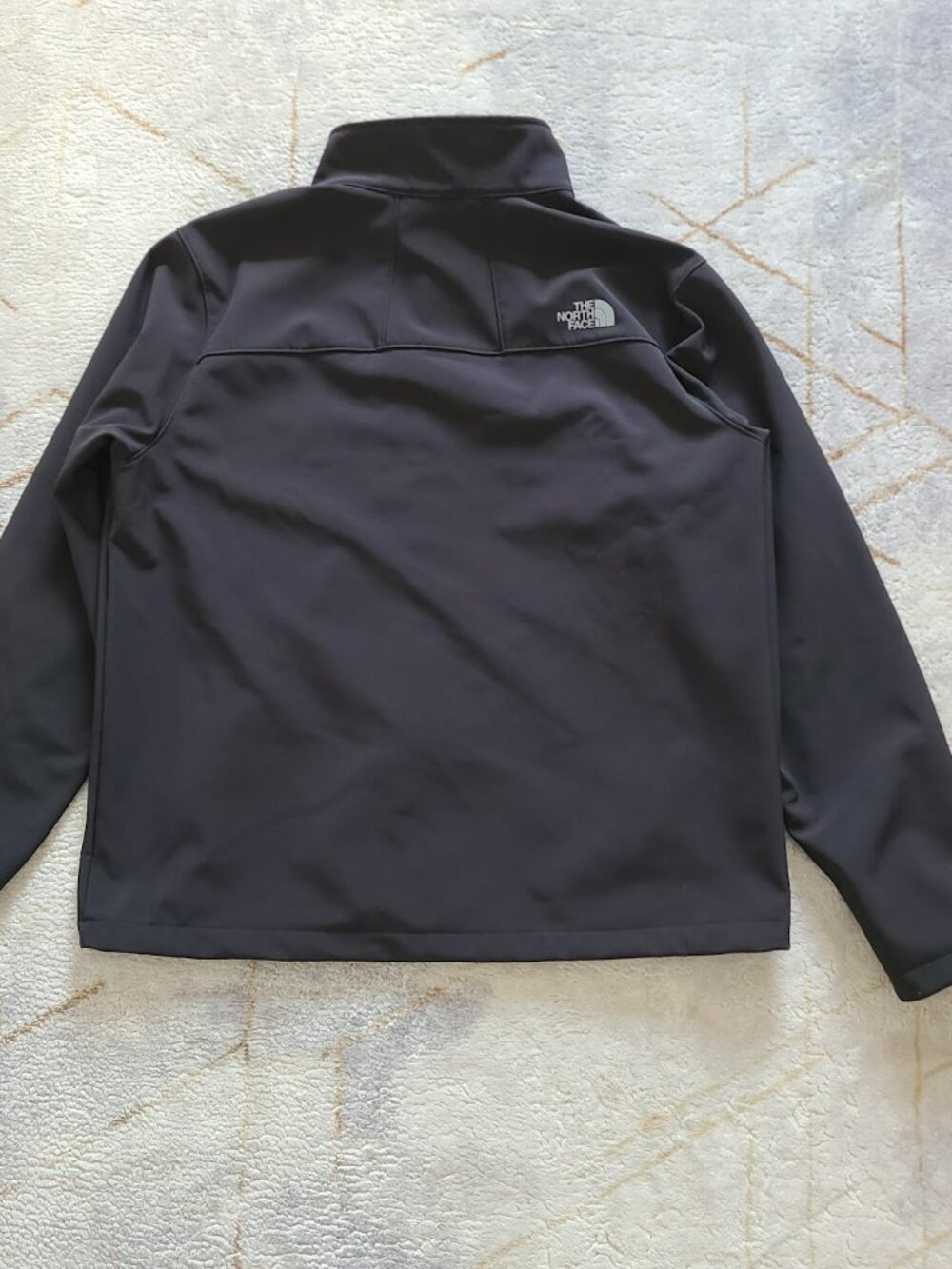 The North Face A2RE7 Men’s XL Black Softshell Jacket Apex Fleece Lined Full Zip - Picture 7 of 10